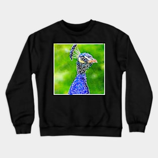 Blue Peacock Crewneck Sweatshirt